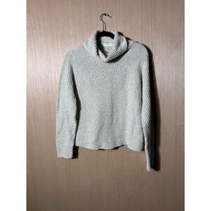 Cut Loose Women's S/M Beige Knit Turtleneck Sweater Casual Pullover